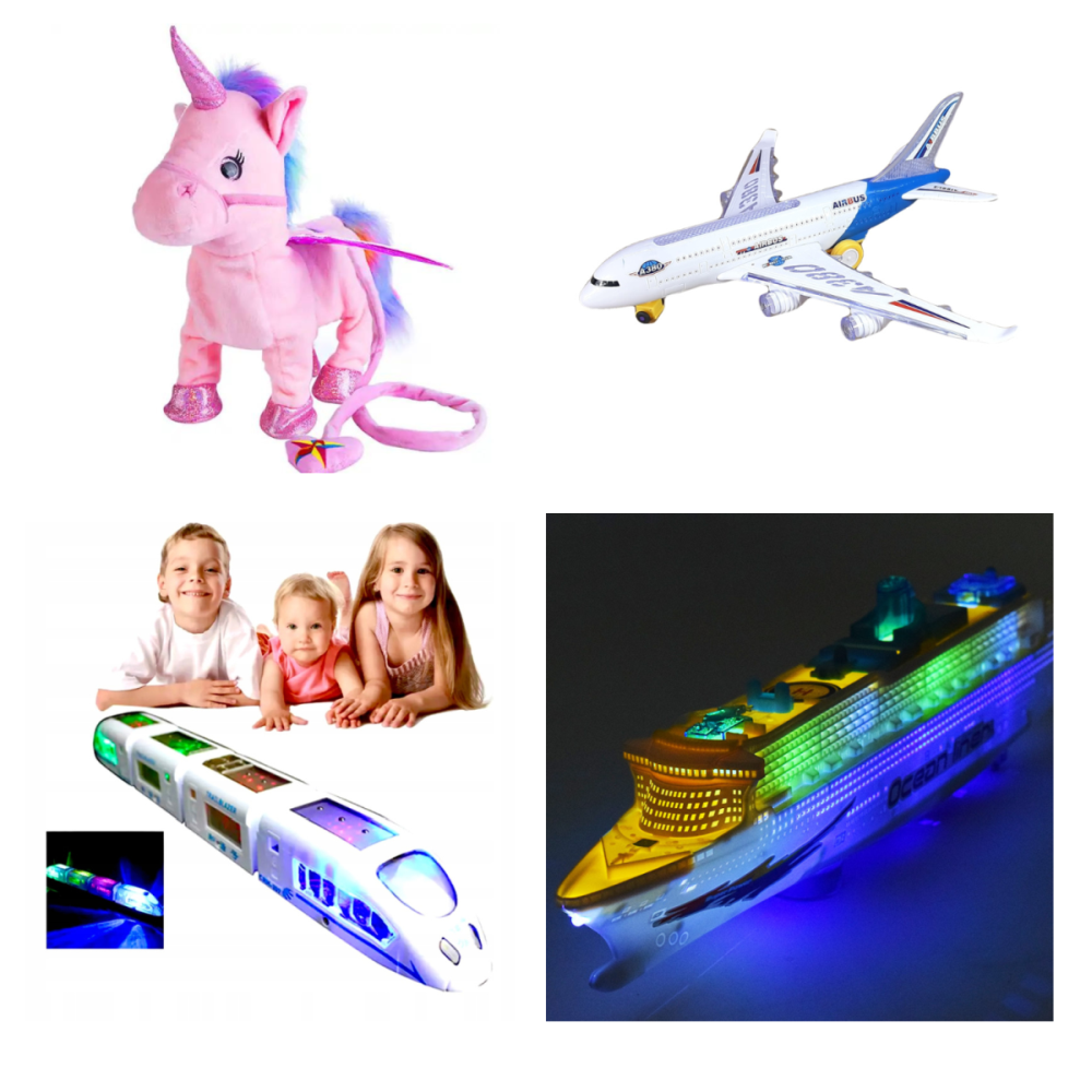 Najlepsze zabawki dla małych podróżników Samoloty, pociągi, statki i jednorożce